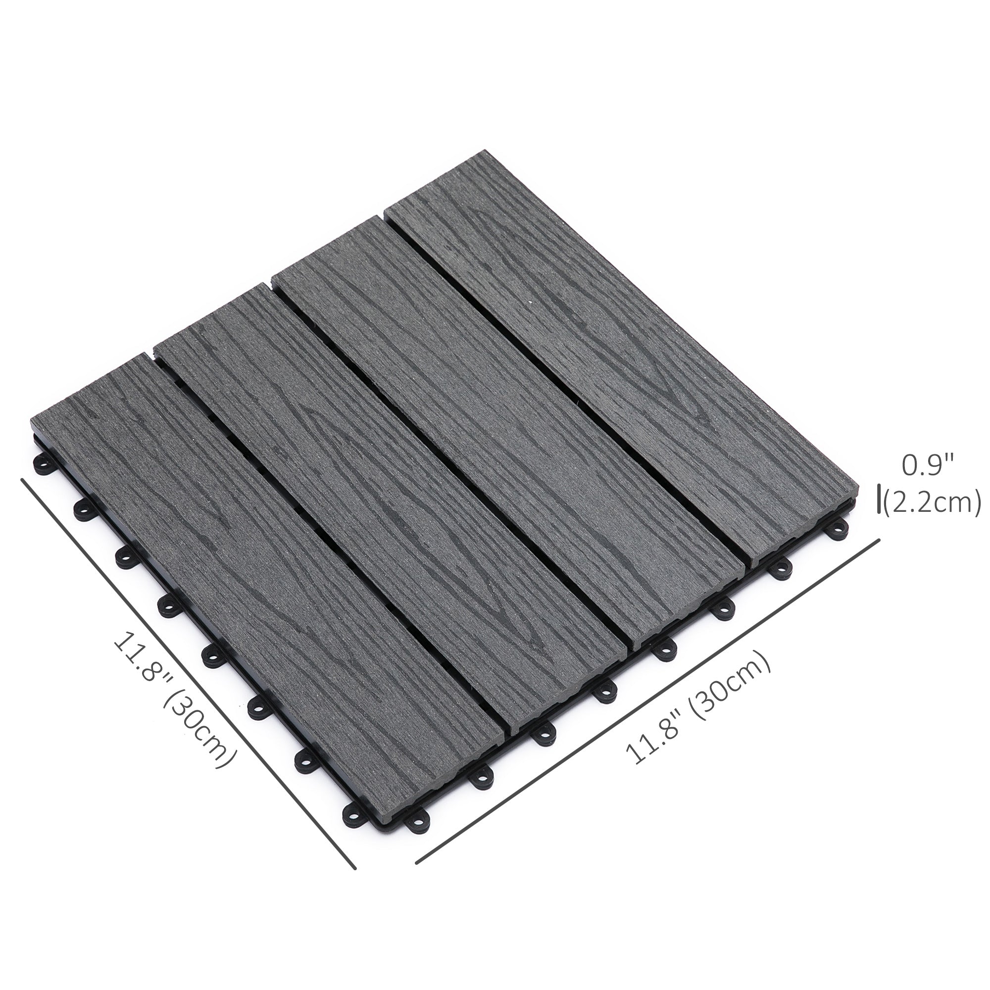 Outdoor Tiles, 11 Pack 12