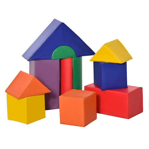 11 Piece Soft Play Blocks Kids Climb and Crawl Gym Toy Foam Building Light Colour