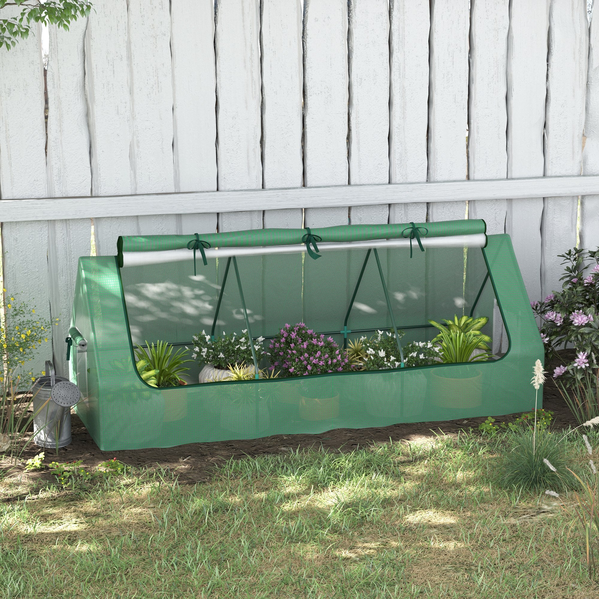 Portable Mini Greenhouse with Mesh Windows for Indoor and Outdoor, 94.5