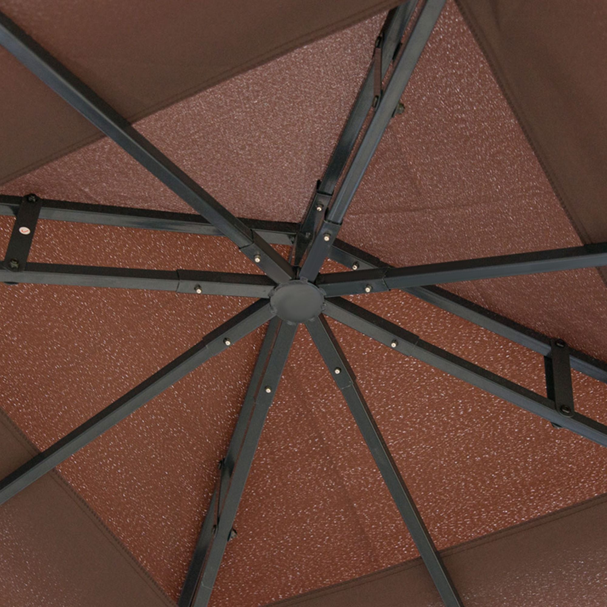 10'x10' Garden Gazebo Patio Canopy Portable Party Event Backyard w/ Mosquito Netting Coffee Gazebos at Gallery Canada