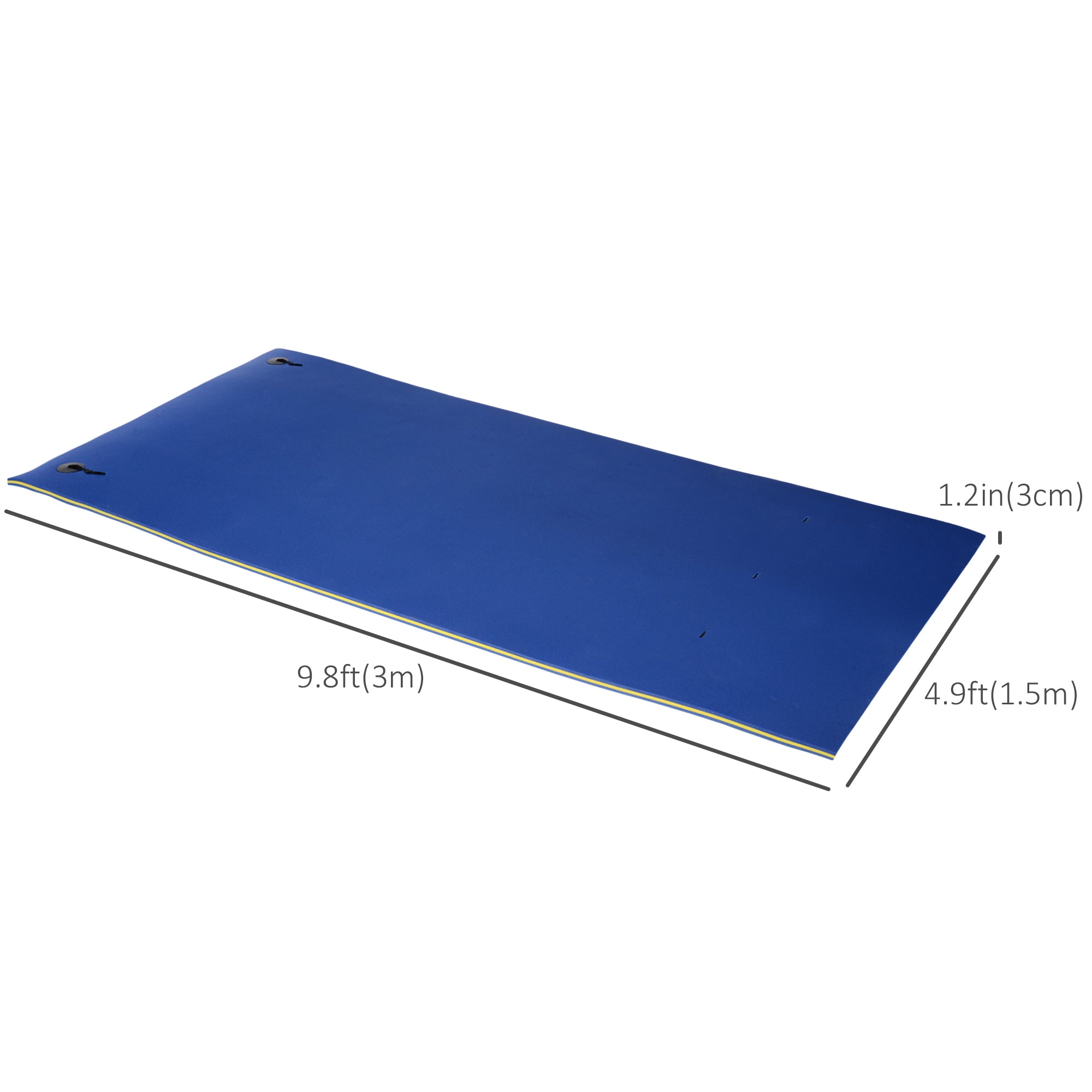 10' x 5' Roll-Up Pool Float Pad for Lakes, Oceans, &; Pools, Water Mat for Playing, Relaxing &; Recreation, Blue Floating Water Mats at Gallery Canada