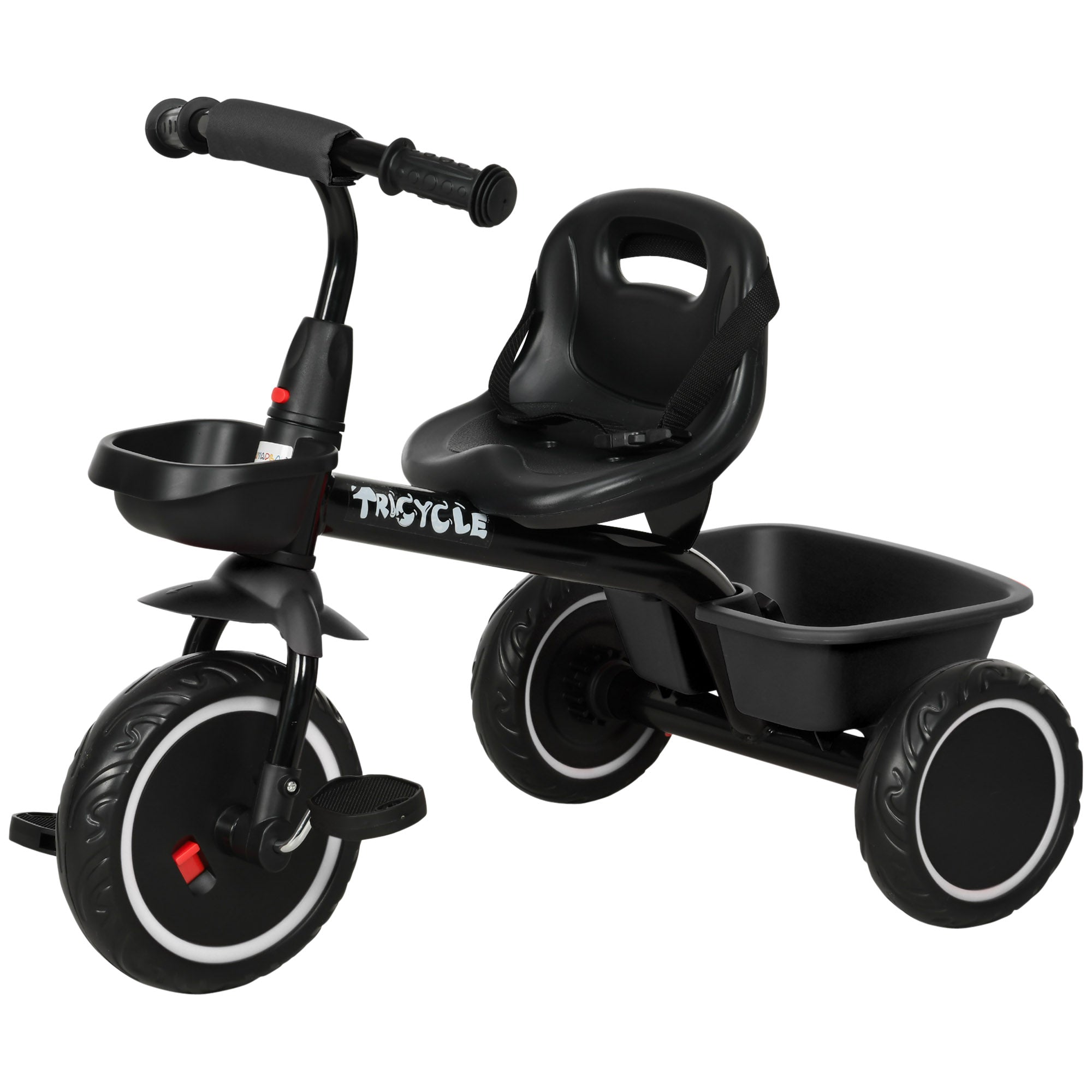 Tricycle for 2-5 Years Old, Toddler Bike with Adjustable Seat, Black Tricycles for Kids   at Gallery Canada