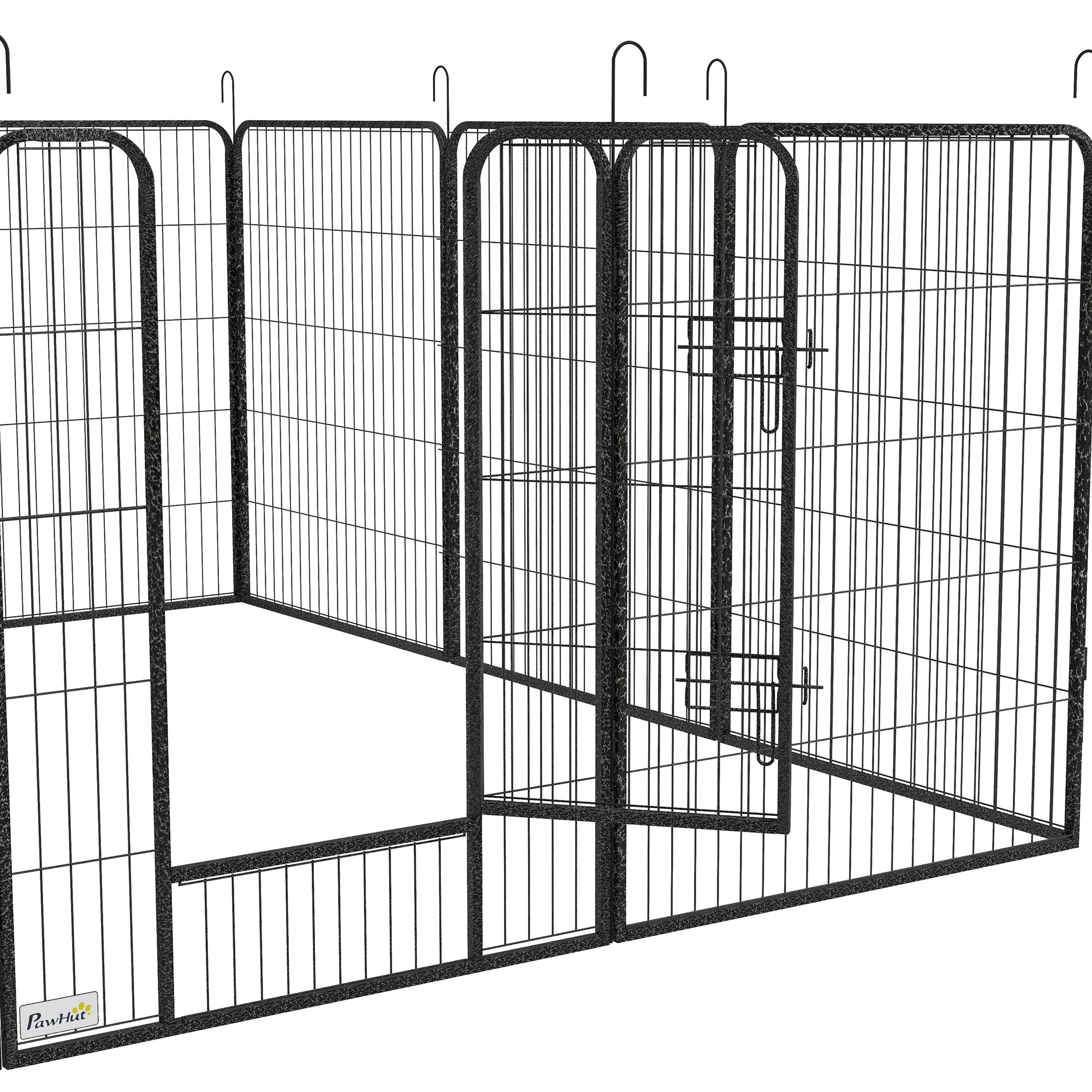 Dog Pen with Gate, 12 Panels Puppy Playpen, Dog Fence, 39