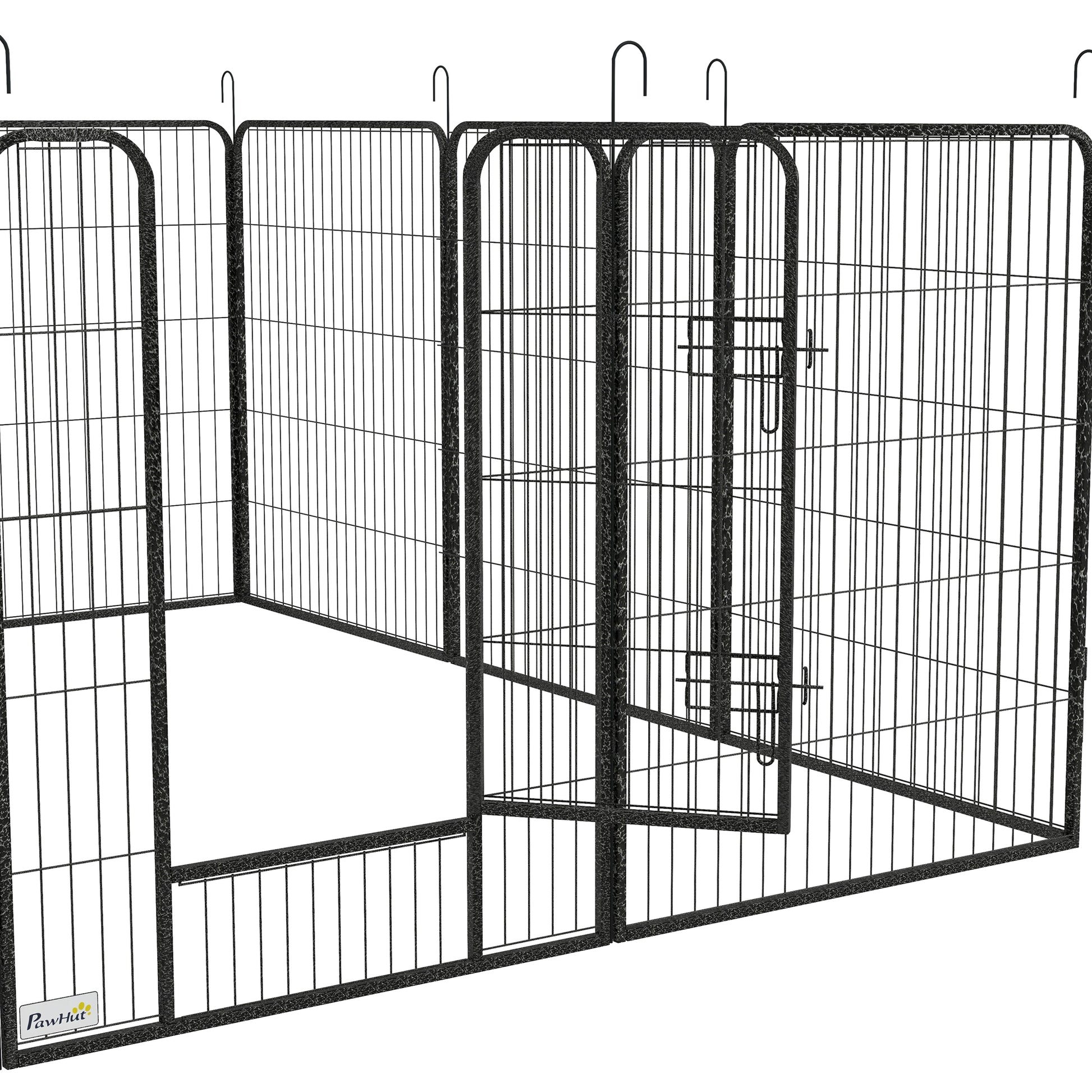 Dog Pen with Gate, 12 Panels Puppy Playpen, Dog Fence, 39"H Houses, Kennels & Pens   at Gallery Canada