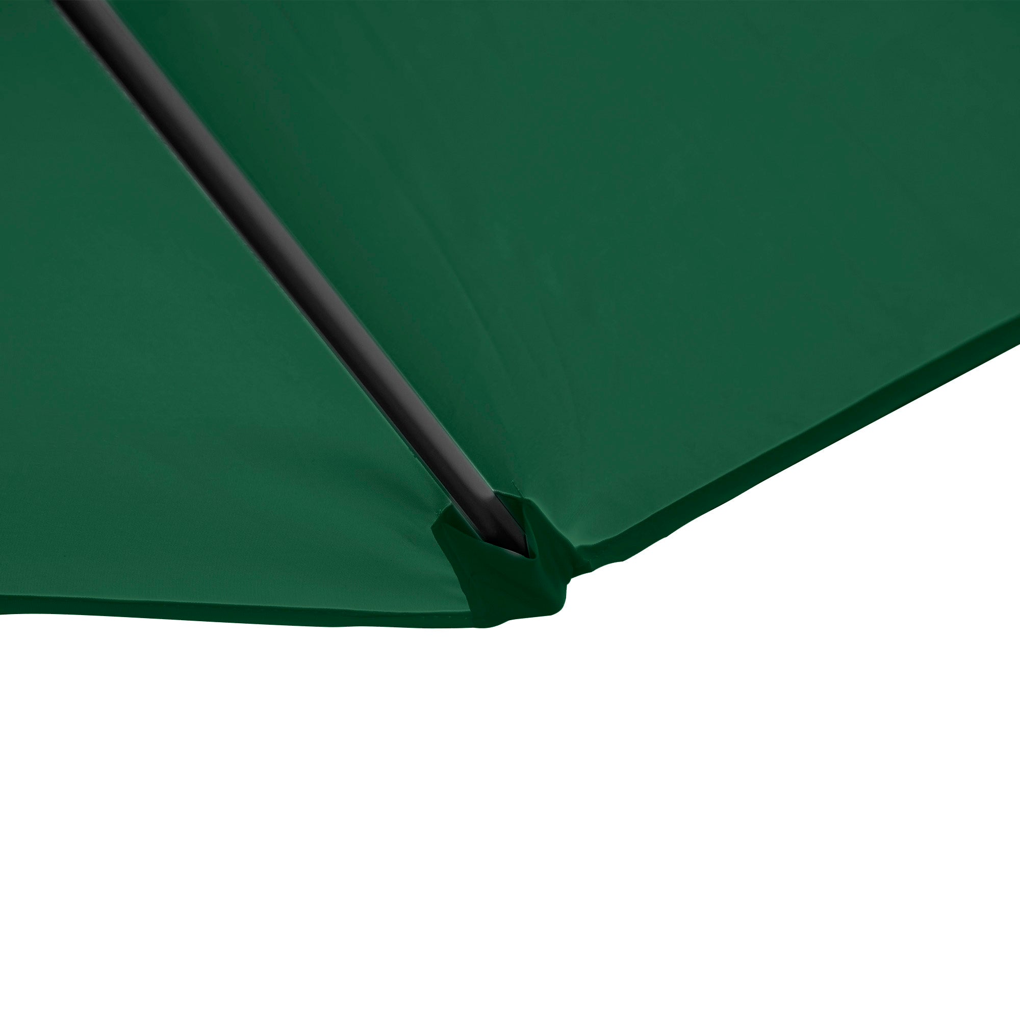 8.5FT Offset Patio Umbrella with 360° Rotation, Outdoor Cantilever Roma Parasol Hanging Sun Shade Canopy Shelter with Cross Base, Green Cantilever Umbrellas   at Gallery Canada