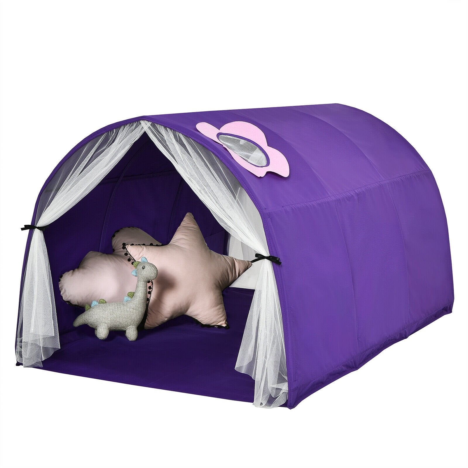 Kids Galaxy Starry Sky Dream Portable Play Tent with Double Net Curtain, Purple Play Tents & Playhouse   at Gallery Canada