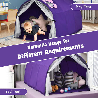 Kids Galaxy Starry Sky Dream Portable Play Tent with Double Net Curtain, Purple Play Tents & Playhouse   at Gallery Canada