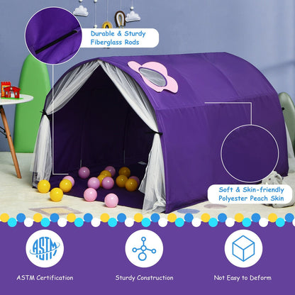 Kids Galaxy Starry Sky Dream Portable Play Tent with Double Net Curtain, Purple Play Tents & Playhouse   at Gallery Canada