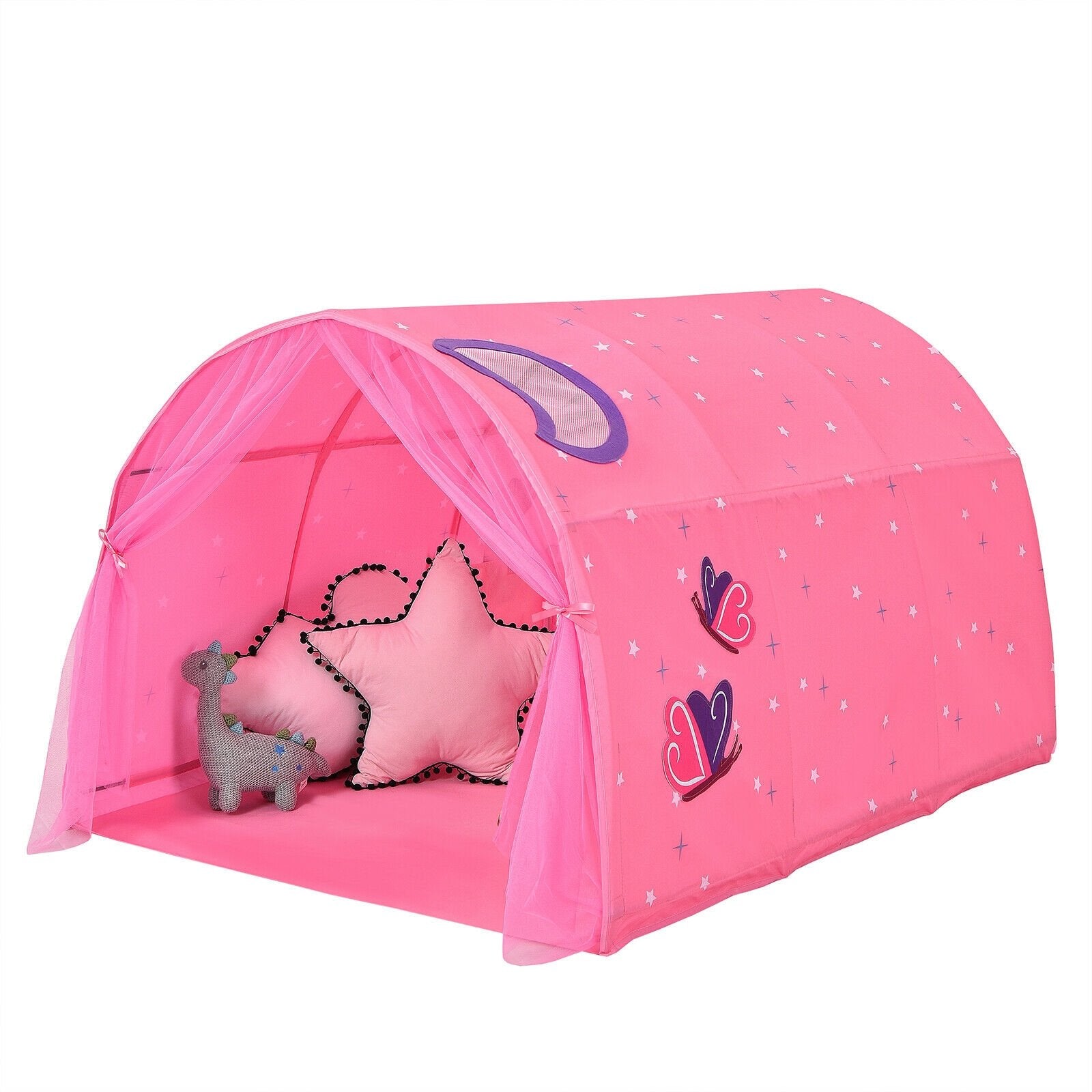 Kids Galaxy Starry Sky Dream Portable Play Tent with Double Net Curtain, Pink Play Tents & Playhouse Pink at Gallery Canada