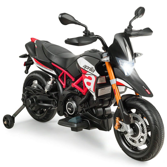 Aprilia Licensed 12V Kids Ride-On Motorcycle, Red Powered Ride On Toys   at Gallery Canada