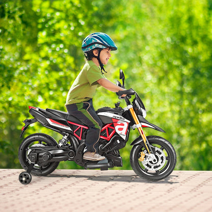 Aprilia Licensed 12V Kids Ride-On Motorcycle, Red - Gallery Canada