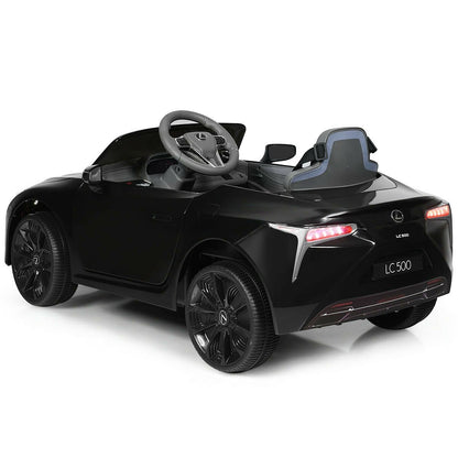 Lexus LC500 Licensed Kids 12V Ride Remote Control Electric Vehicle, Black Powered Ride On Toys   at Gallery Canada