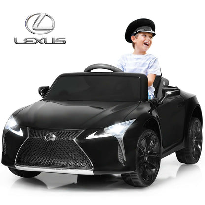 Lexus LC500 Licensed Kids 12V Ride Remote Control Electric Vehicle, Black - Gallery Canada