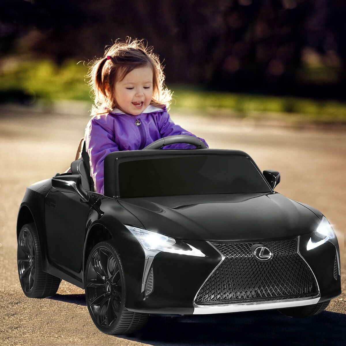 Lexus LC500 Licensed Kids 12V Ride Remote Control Electric Vehicle, Black - Gallery Canada