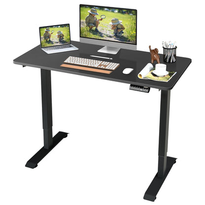 Electric Height Adjustable Standing Desk with Memory Controller, Black Standing Desks   at Gallery Canada