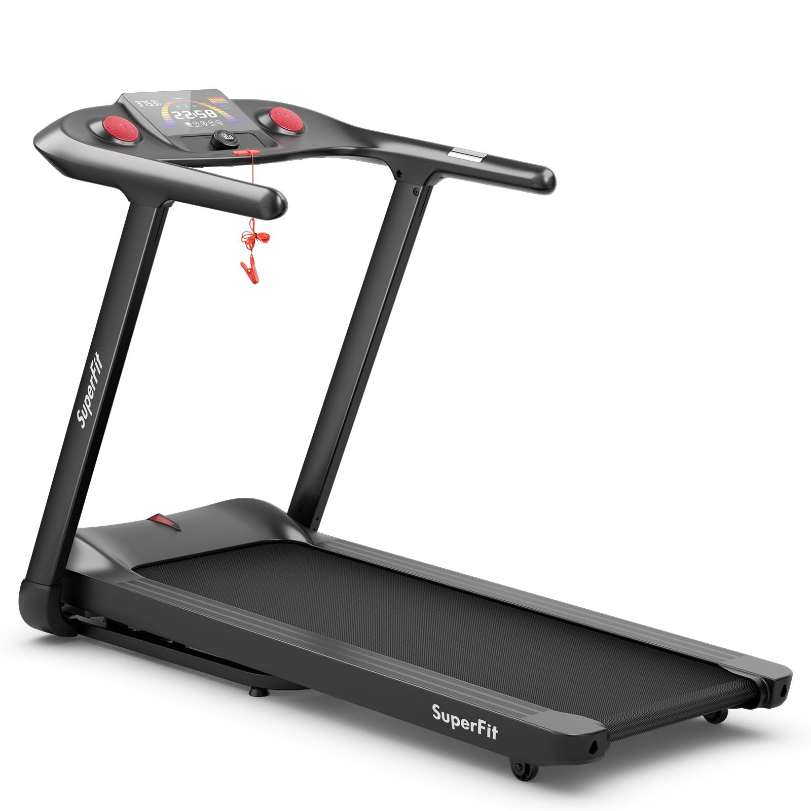 4.75 HP Treadmill with APP and Auto Incline for Home and Apartment, Black Treadmills   at Gallery Canada