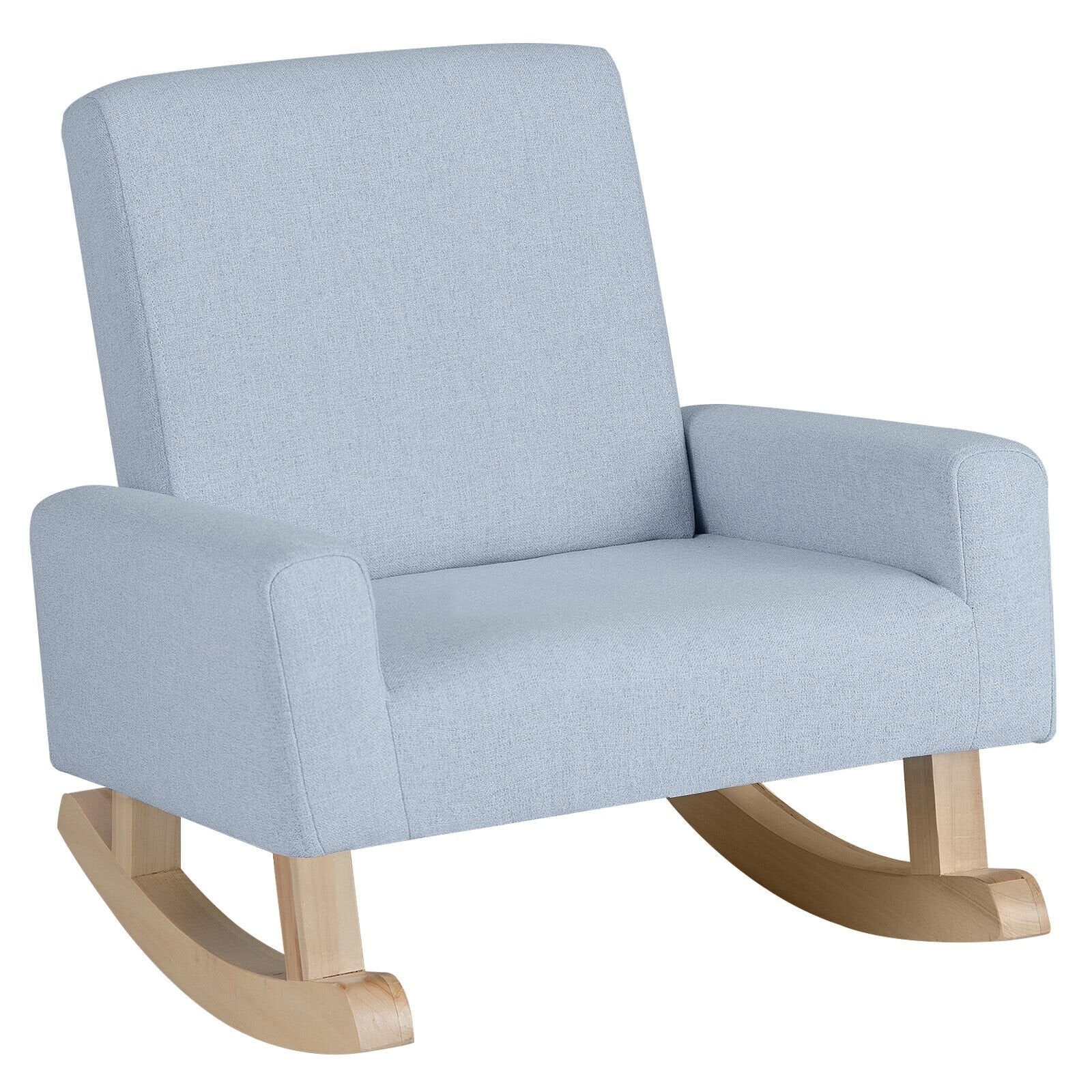 Kids Rocking Chair with Solid Wood Legs, Blue Kids Chairs & Seating   at Gallery Canada