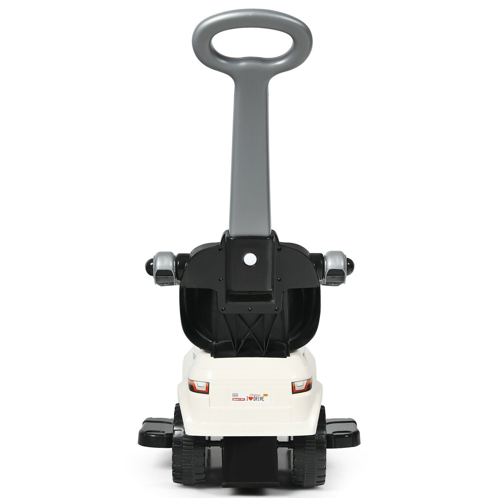 3 In 1 Ride on Push Car Toddler Stroller Sliding Car with Music, White Push & Pedal Ride On Toys at Gallery Canada