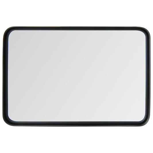 Rectangular Wall Mount Bathroom Mirror with Solid Steel Frame-S, Black Wall Mirrors Black - Small at Gallery Canada