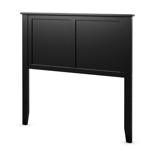 Solid Wood Flat Panel Headboard for Twin-size Bed, Black Headboards   at Gallery Canada