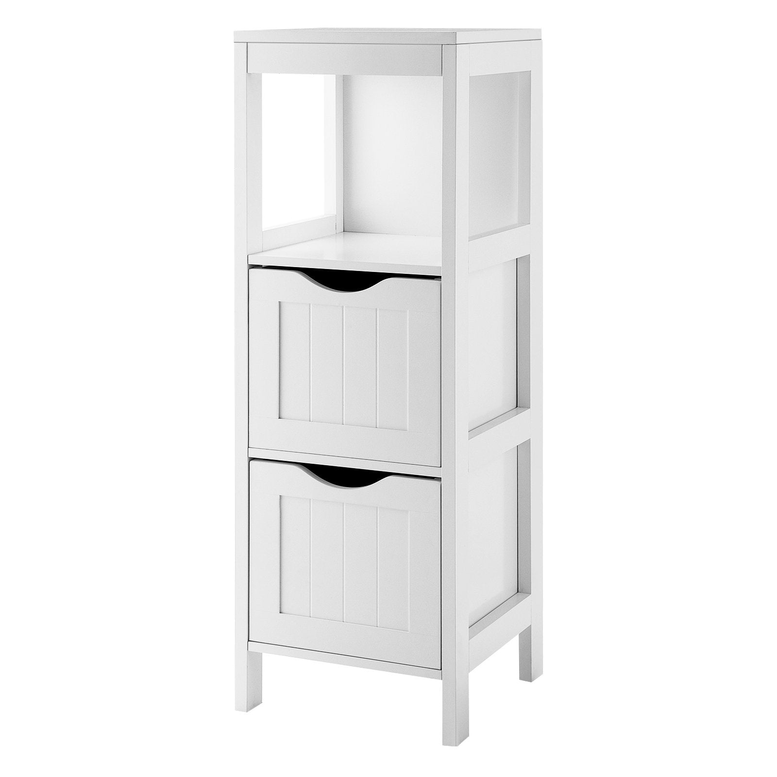 Freestanding Storage Cabinet with 2 Removable Drawers for Bathroom, White Floor Cabinets   at Gallery Canada