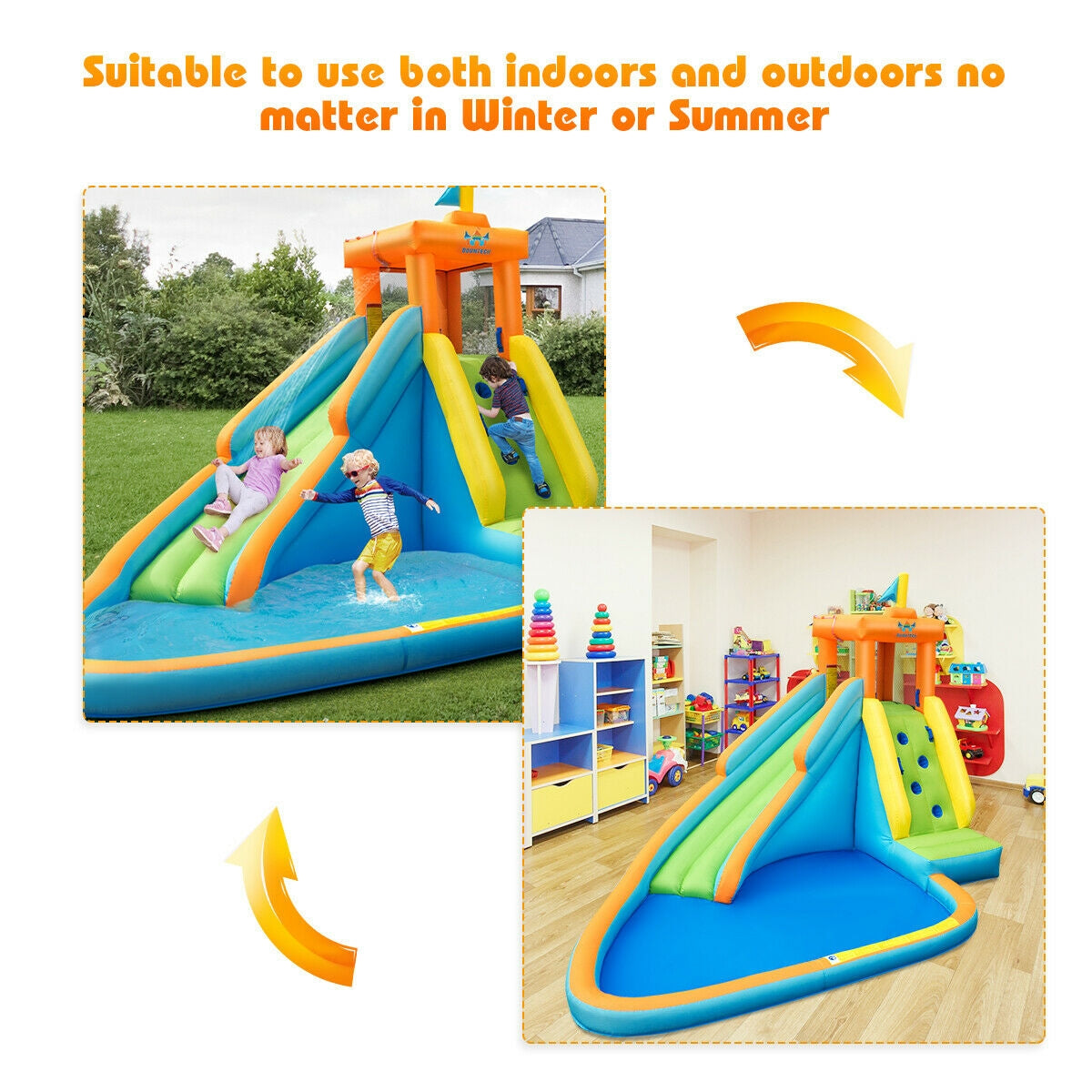 Inflatable Water Slide Bounce House Without Blower Bounce House at Gallery Canada