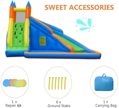 Kids Inflatable Water Slide Bouncing House with Carrying Bag and 480W Blower Bounce House   at Gallery Canada