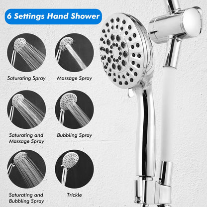 High Pressure Combo Handheld Shower Head, White Shower Systems   at Gallery Canada