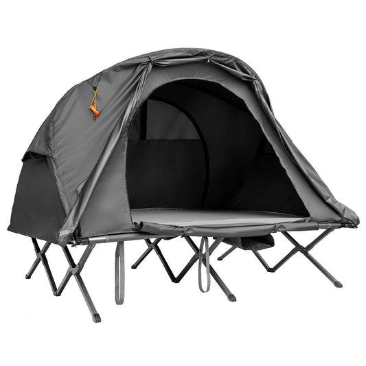 2-Person Outdoor Camping Tent with External Cover, Gray - Gallery Canada