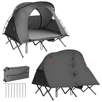 2-Person Outdoor Camping Tent with External Cover, Gray Tents   at Gallery Canada