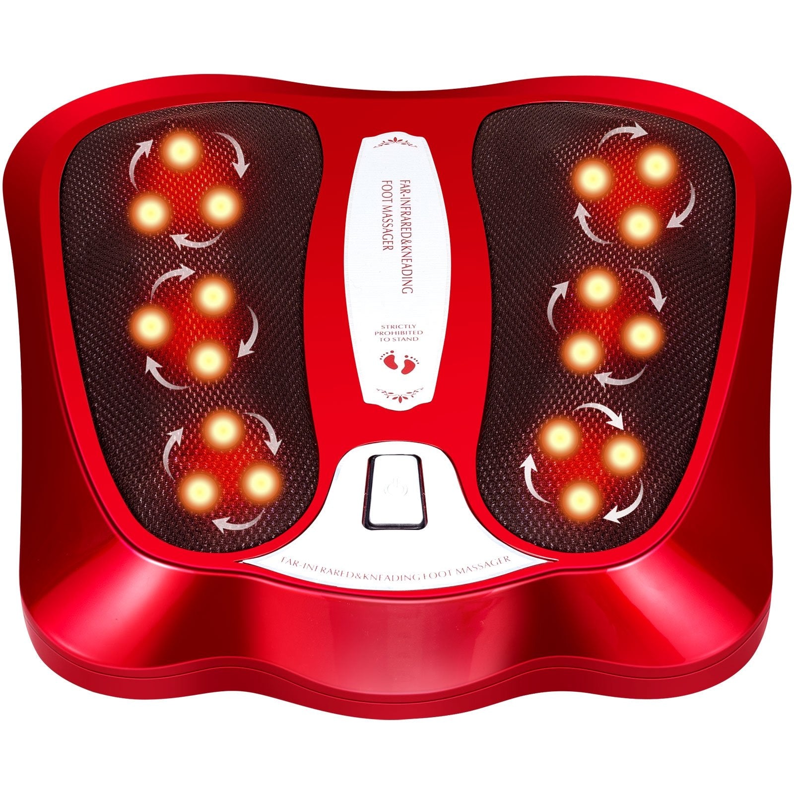 Shiatsu Heated Electric Kneading Foot and Back Massager, Red Foot Massager   at Gallery Canada