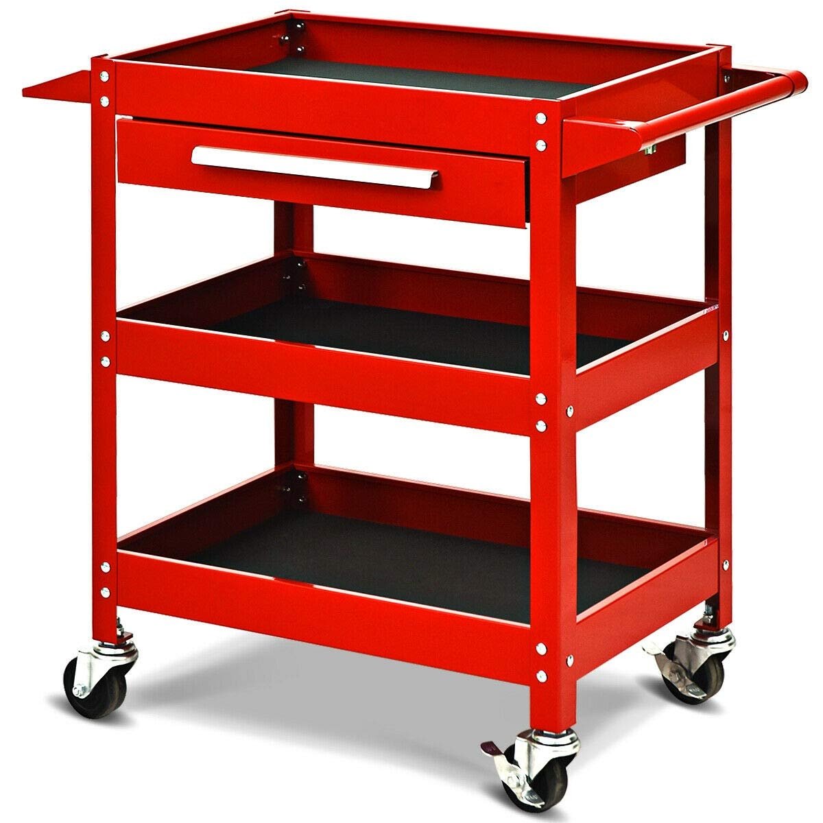 Rolling Tool Cart Mechanic Cabinet Storage ToolBox Organizer with Drawer, Red Garages   at Gallery Canada