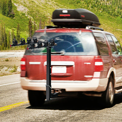 3/4-Bike Hitch Mount Rack with Safety Strap for Car Truck SUV-4-Bike, Black - Gallery Canada