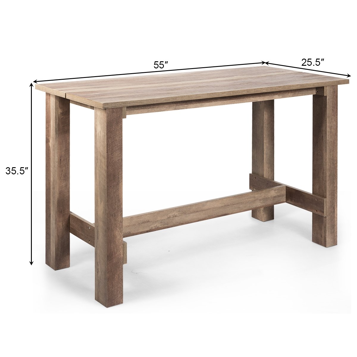 Multifunctional Counter Height Dining Table for Dining Room and Kitchen, Brown Dining Tables   at Gallery Canada