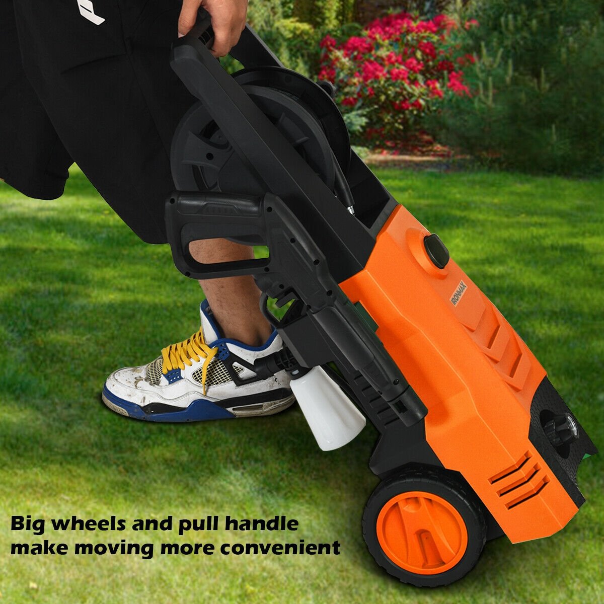 3500PSI Electric High Power Pressure Washer for Car Fence Patio Garden Cleaning, Orange Pressure Washers   at Gallery Canada