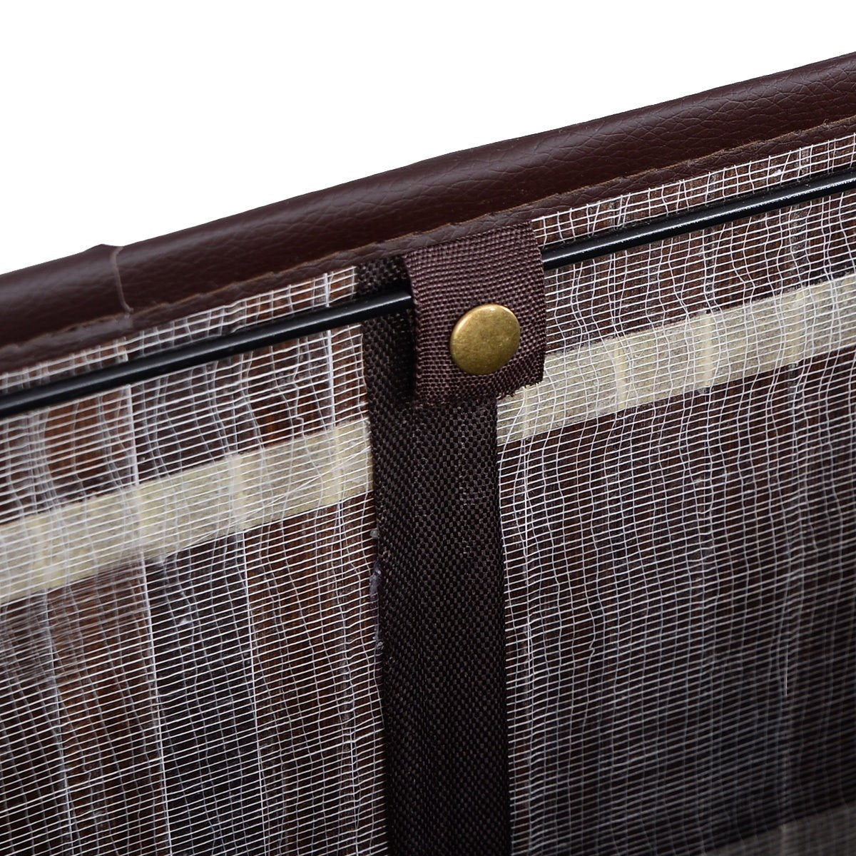Rectangle Bamboo Hamper Laundry Basket Washing Cloth Bin Storage Bag Lid, Brown Laundry Baskets at Gallery Canada