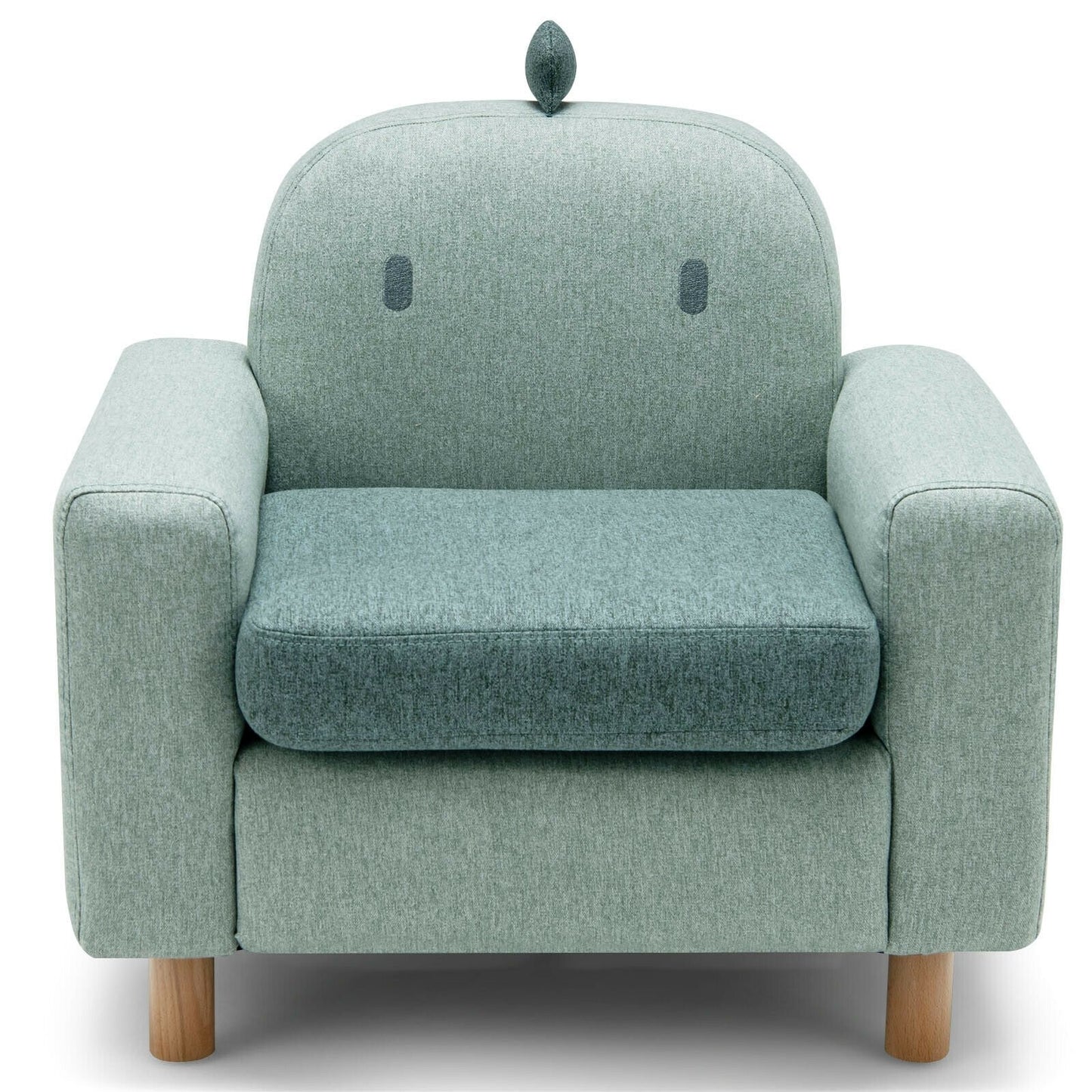 Kids Sofa with Armrest and Thick Cushion, Green Kids Chairs & Seating   at Gallery Canada