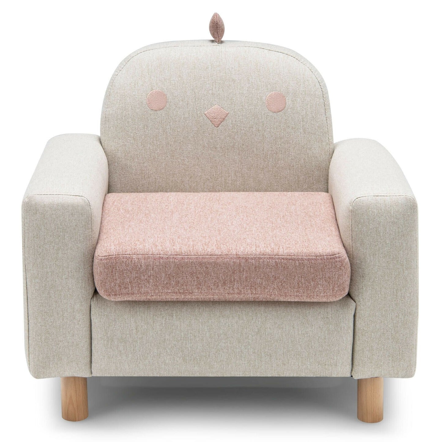 Kids Sofa with Armrest and Thick Cushion, Pink Kids Chairs & Seating   at Gallery Canada