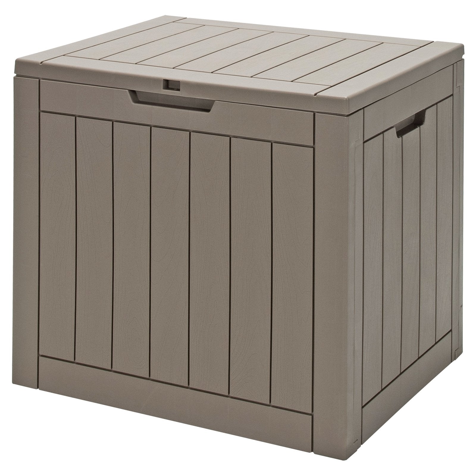 30 Gallon Deck Box Storage Seating Container, Light Brown Sheds & Outdoor Storage   at Gallery Canada