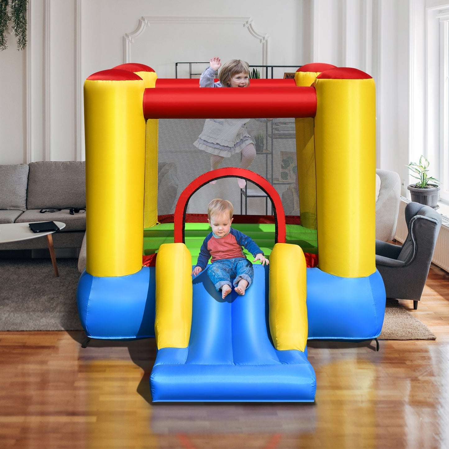 Kids Inflatable Jumping Bounce House without Blower - Gallery Canada