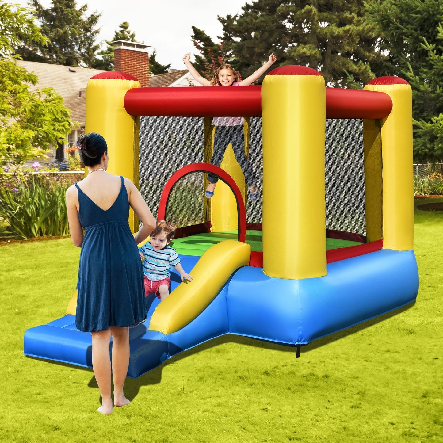 Kids Inflatable Jumping Bounce House without Blower Bounce House   at Gallery Canada