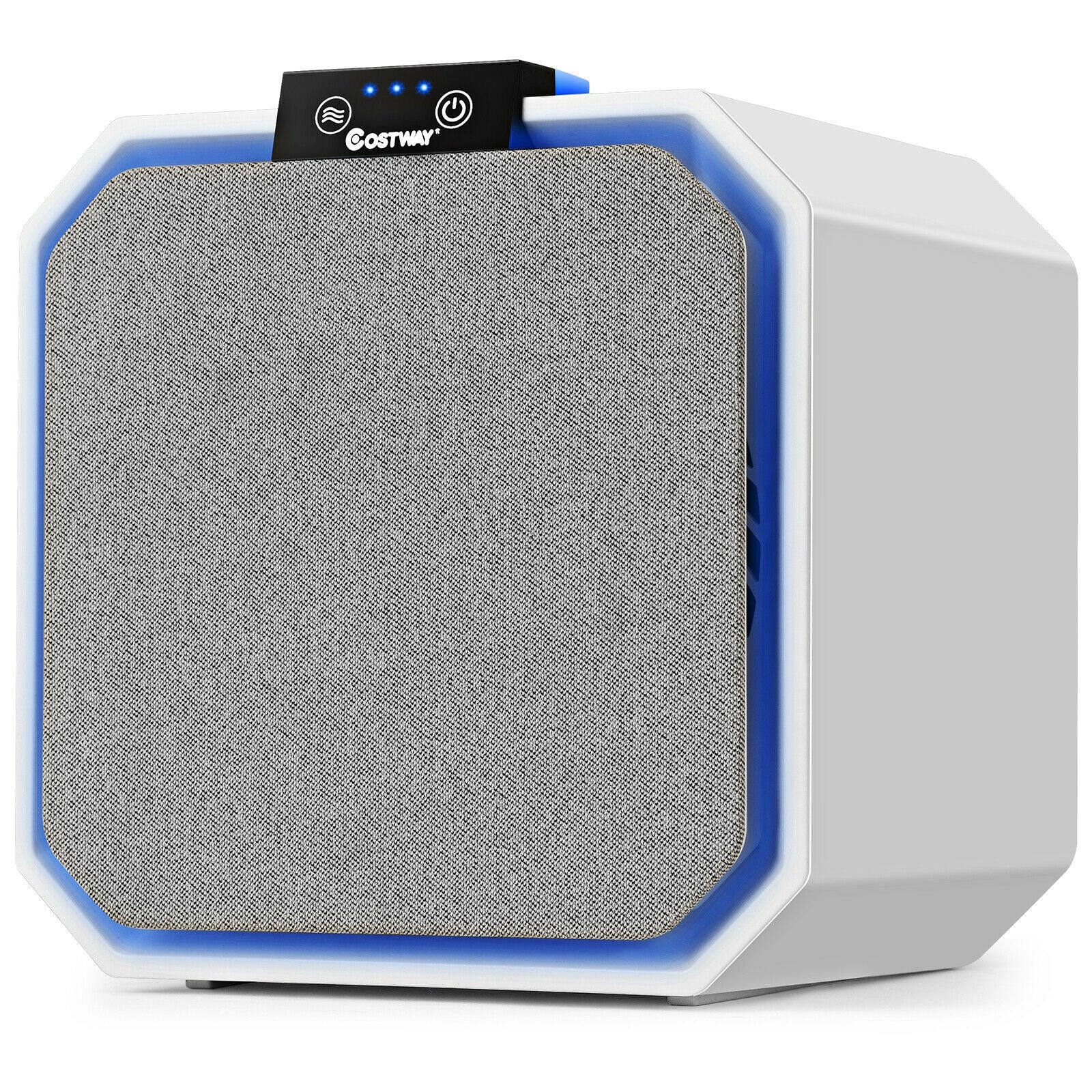 Desktop HEPA Air Purifier Home Air Cleaner with 2-in-1 Composite HEPA Filter, White Air Purifiers at Gallery Canada