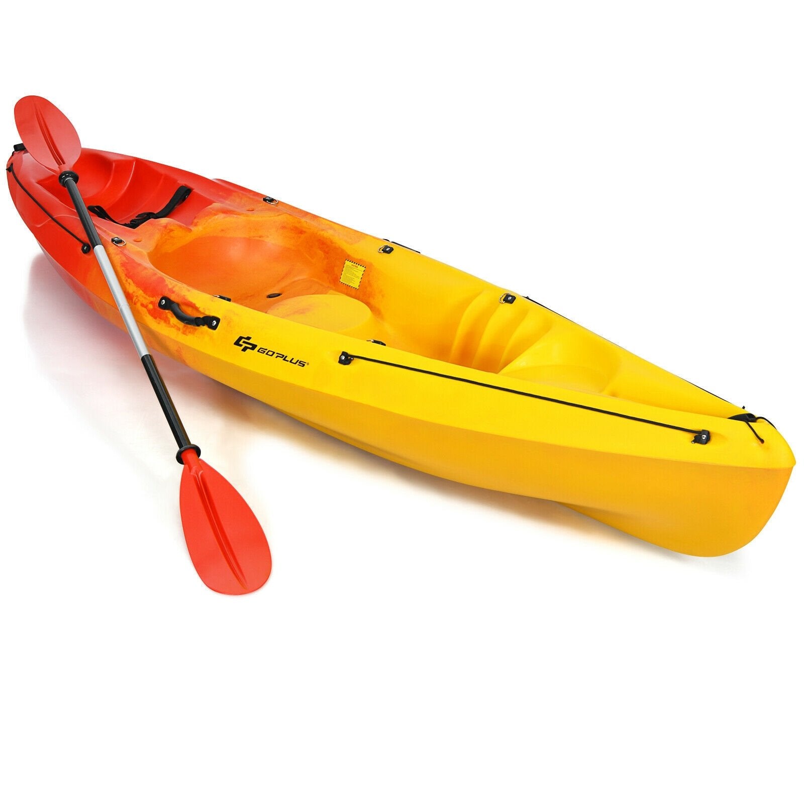 Single Sit-on-Top Kayak with Detachable Aluminum Paddle, Yellow Surfing   at Gallery Canada