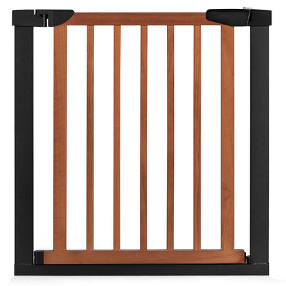 Extendable Safety Gate for Baby and Pet, Brown - Gallery Canada