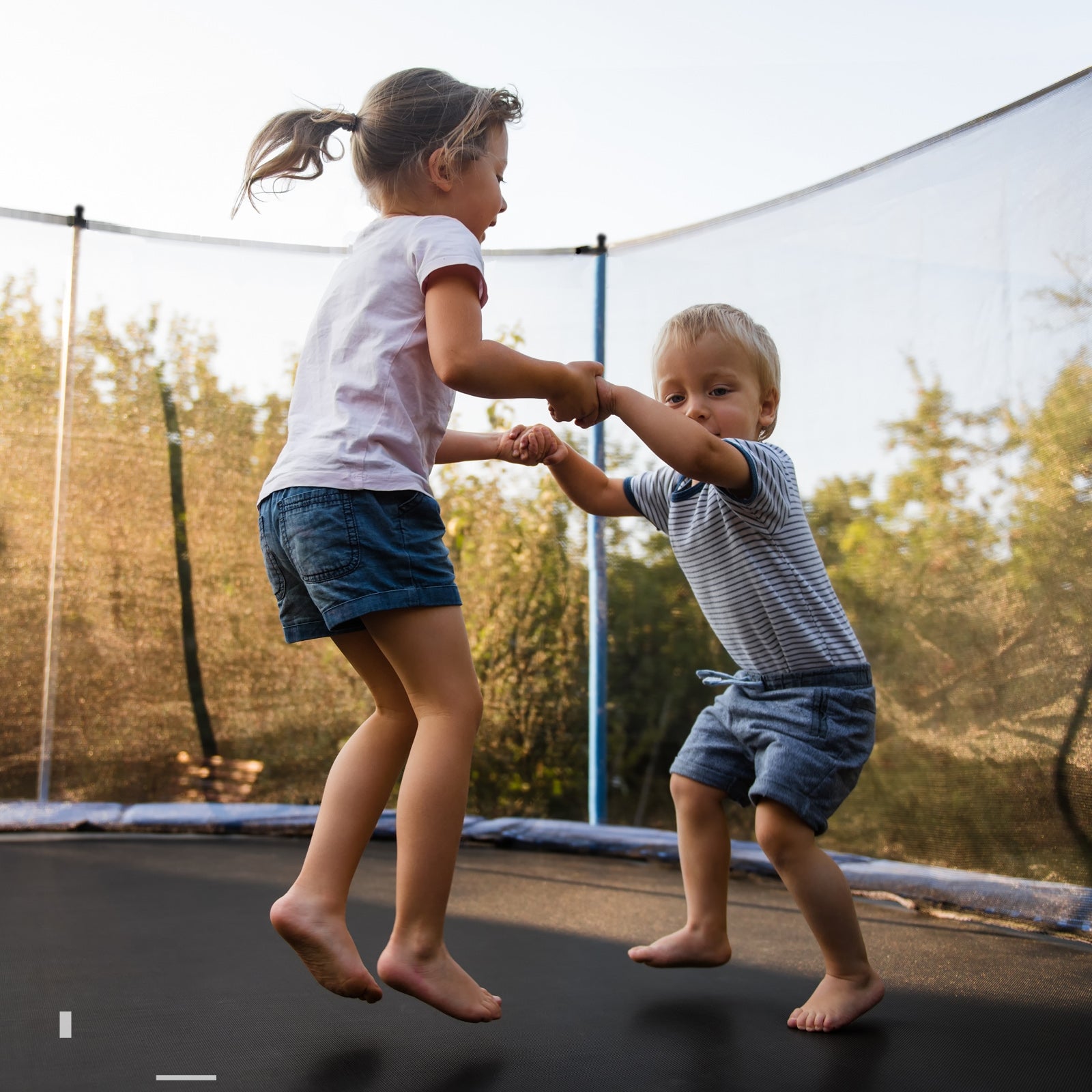 Outdoor Trampoline with Safety Closure Net-12 ft, Blue Trampolines   at Gallery Canada