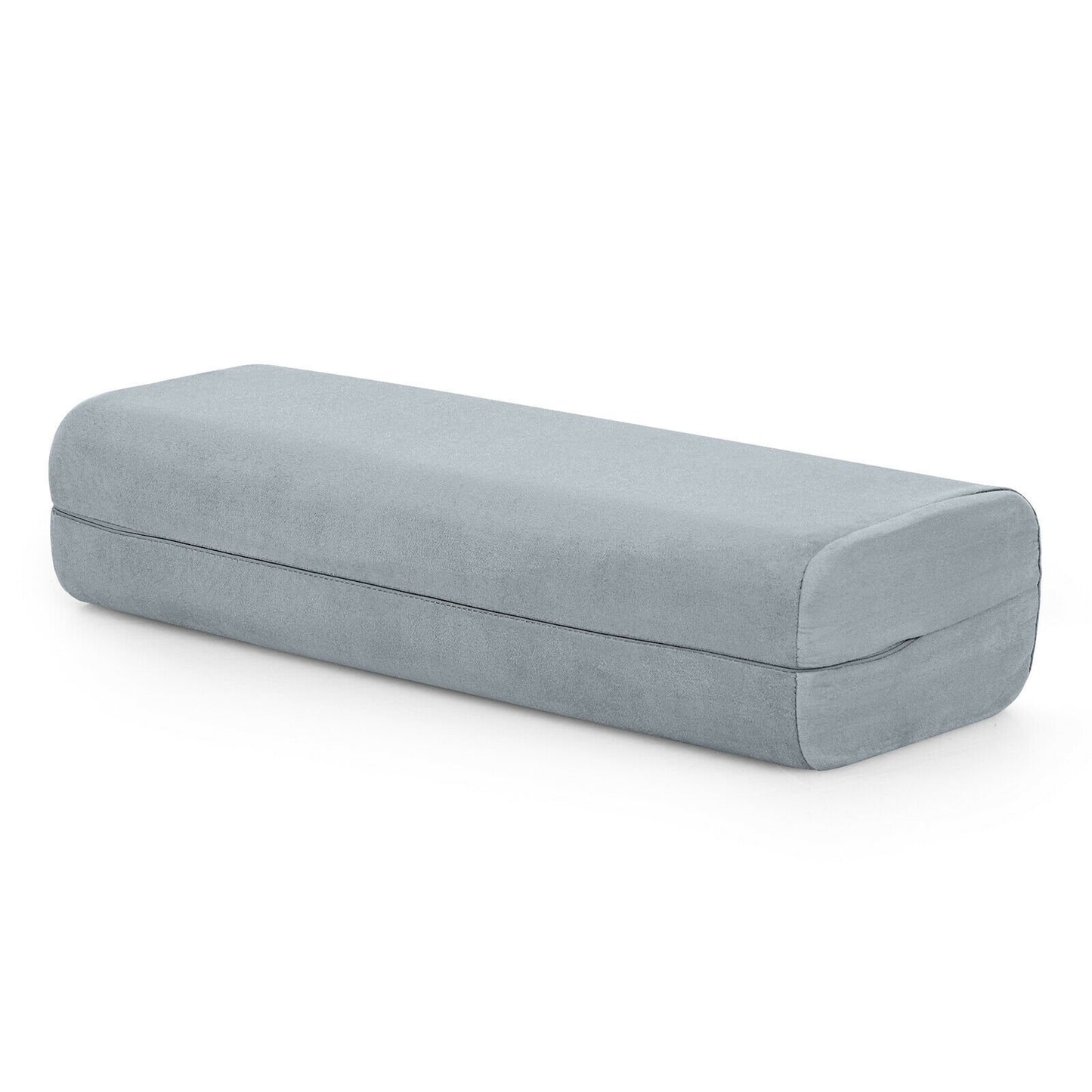 Yoga Bolster Pillow with Washable Cover and Carry Handle, Gray Yoga Accessories   at Gallery Canada