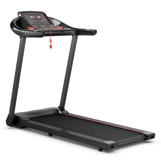 2.25HP Electric Running Machine Treadmill with Speaker and APP Control, Red Treadmills Red  at Gallery Canada