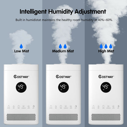 3.5L Quiet Top Fill Air Humidifier with Multiple Mode, White Climate Control Appliances   at Gallery Canada