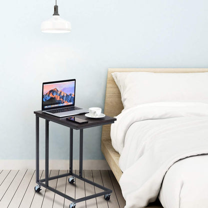 Laptop Holder Sofa Multiple Side End MobileTable, Black - Gallery Canada