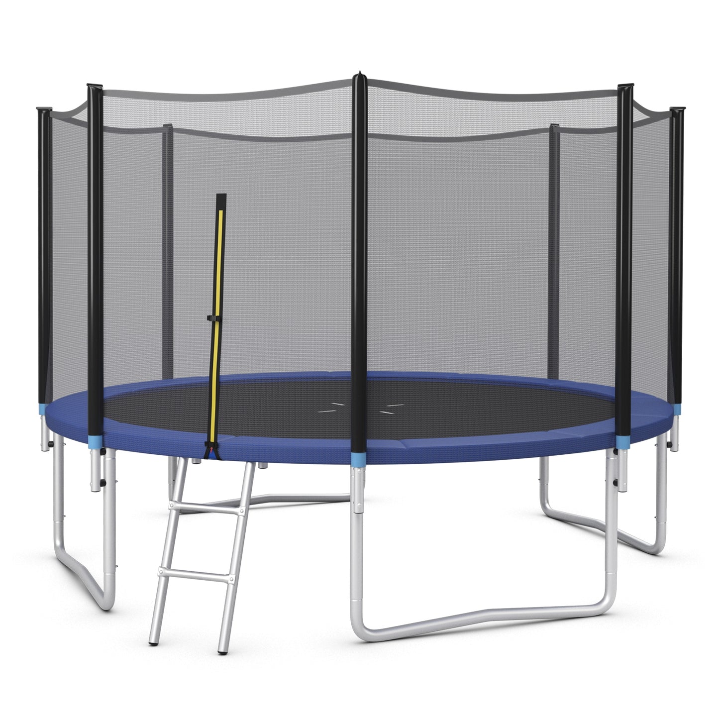 8/10/12/14/15/16 Feet Outdoor Trampoline Bounce Combo with Safety Closure Net Ladder-14 ft, Blue Trampolines   at Gallery Canada